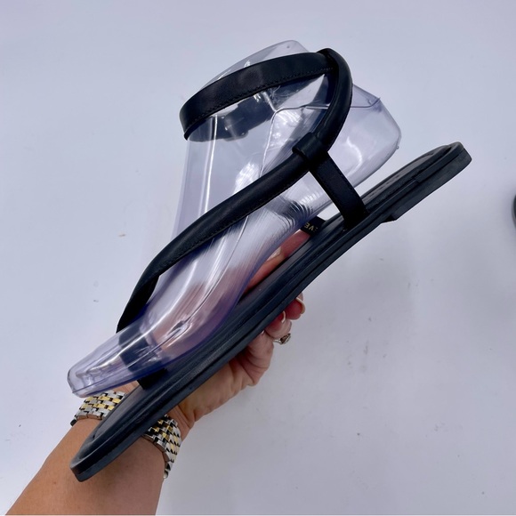 NEW Everlane Black Leather Endless Summer Ankle Strap Sandal in Size 7 - Picture 8 of 16